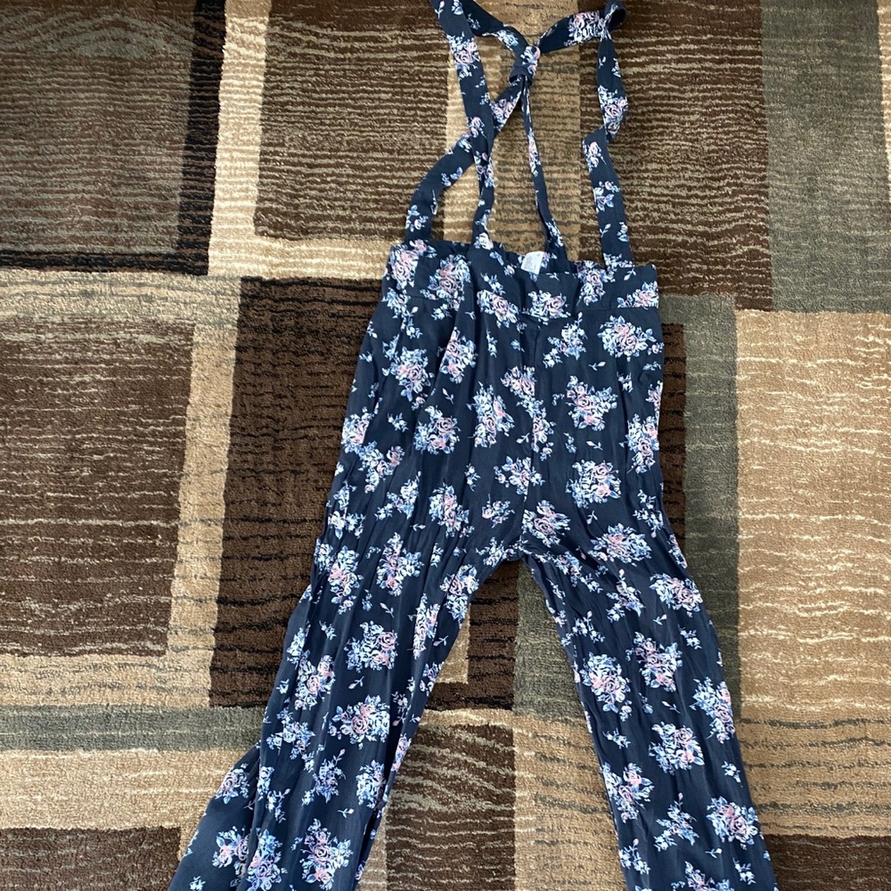 Floral Printed Jump Suit